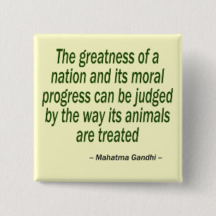 Badge Carré 5 Cm Mahatma Gandhi Quote