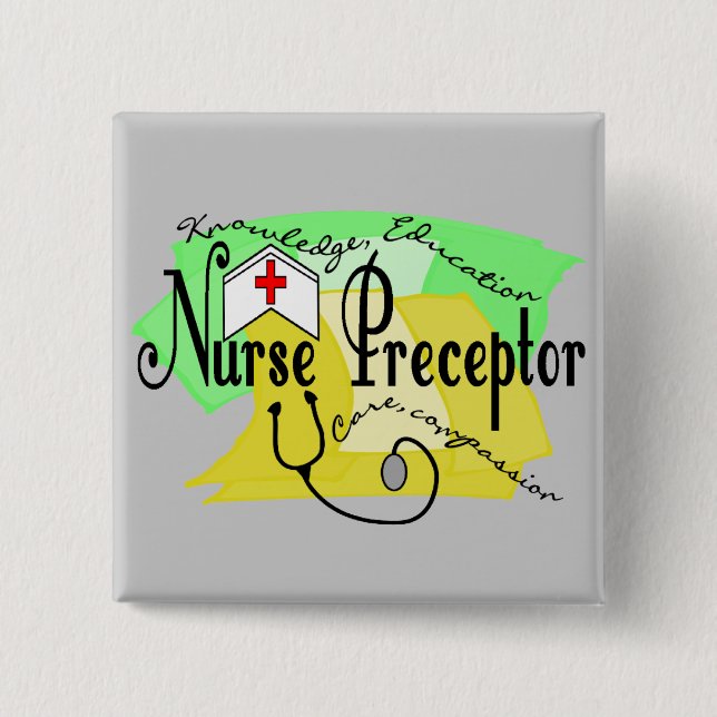 Badge Carré 5 Cm Maître d'infirmière (Devant)