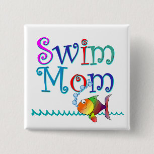 Badge Carré 5 Cm Maman de bain