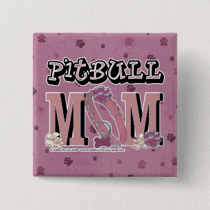 Badge Carré 5 Cm MAMAN de Pitbull