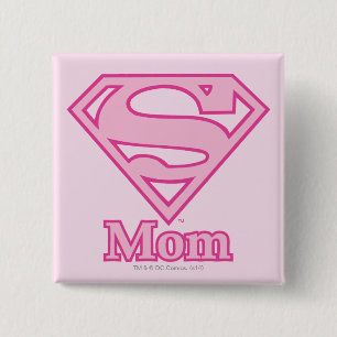 Badge Carré 5 Cm Maman de S-Bouclier