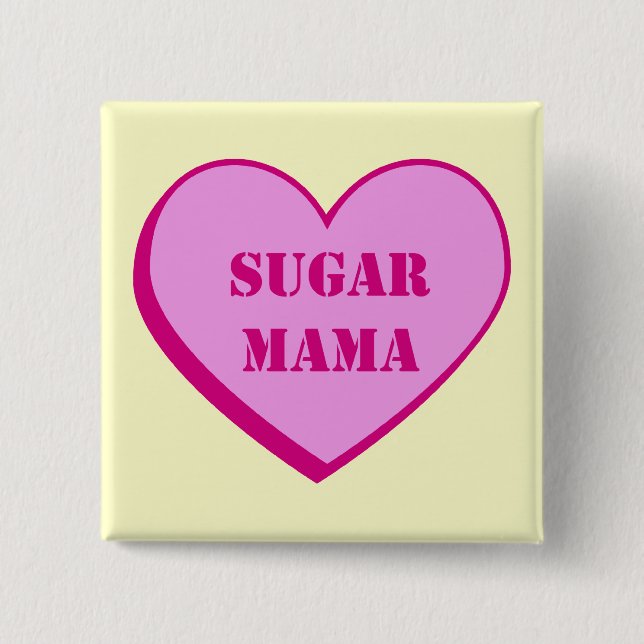 Badge Carré 5 Cm Maman de sucre (Devant)
