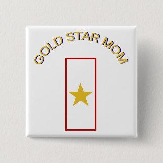 Badge Carré 5 Cm Maman d'étoile d'or