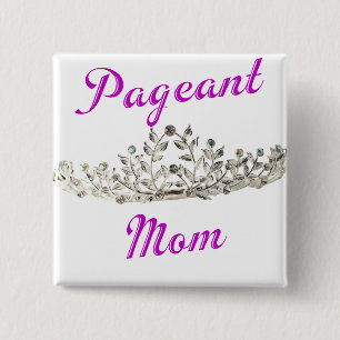 Badge Carré 5 Cm Maman pourpre de reconstitution historique