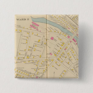 Badge Carré 5 Cm Manchester, NH, W Manchester, Ward 8