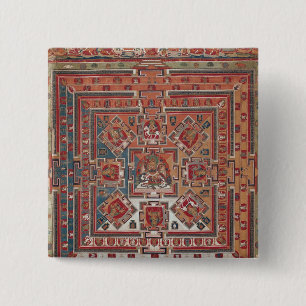 Badge Carré 5 Cm Mandala de Vaishravana