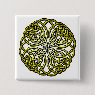 Badge Carré 5 Cm Mandella vert