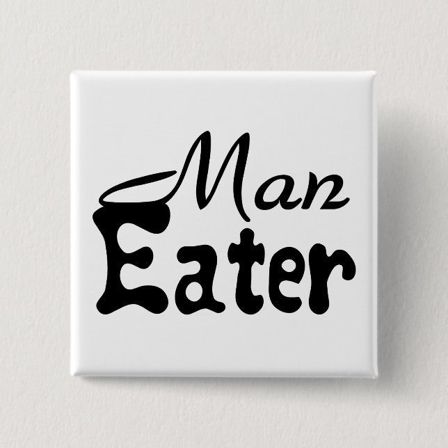 Badge Carré 5 Cm Mangeur d'homme (Devant)