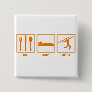 Badge Carré 5 Cm Mangez le javelot de sommeil
