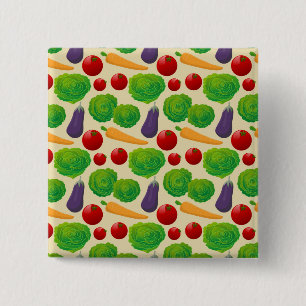 Badge Carré 5 Cm Mangez vos légumes