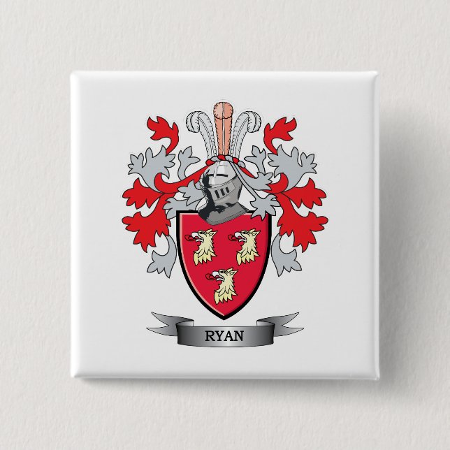 Badge Carré 5 Cm Manteau de Ryan des bras (Devant)