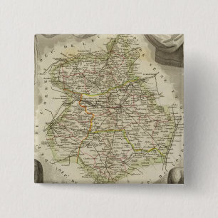 Badge Carré 5 Cm Mappages d'illustrations