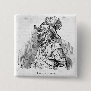 Badge Carré 5 Cm Maquereau De Léon de Juan