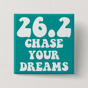 Badge Carré 5 Cm Marathon inspiré