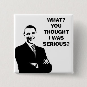 BADGE CARRÉ 5 CM MARCHANDISES D'OBAMA