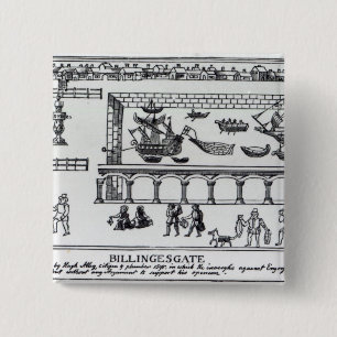 Badge Carré 5 Cm Marché de Billingsgate