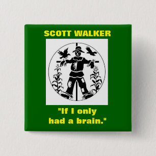 Badge Carré 5 Cm Marcheur de Scott "si je bouton avais seulement