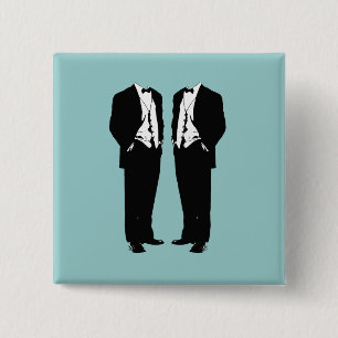 Badge Carré 5 Cm Mariage homosexuel