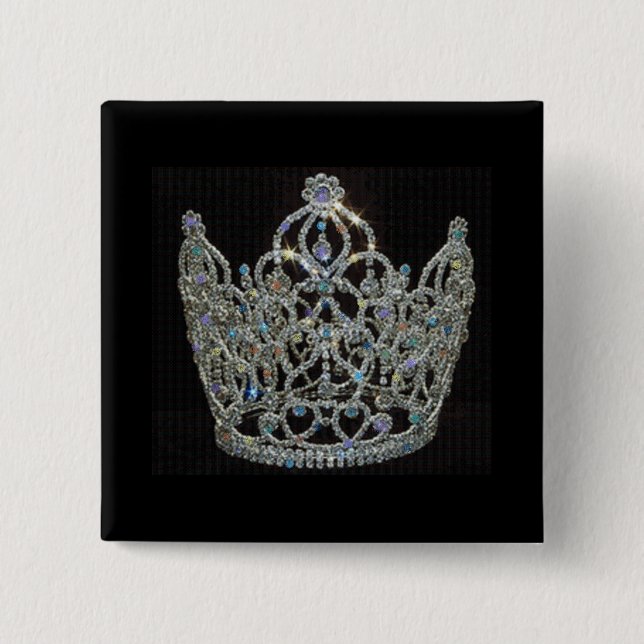 Badge Carré 5 Cm Mariage royal/Kate & William (Devant)