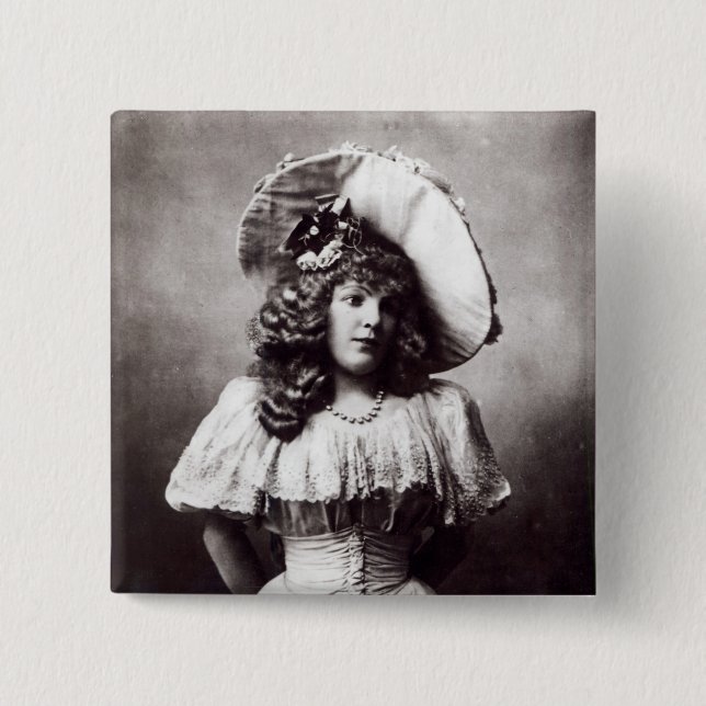 Badge Carré 5 Cm Marie Lloyd (Devant)