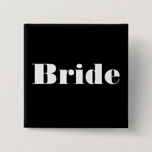 Badge Carré 5 Cm Mariée