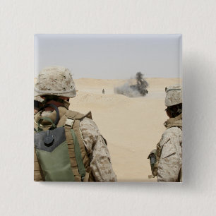 Badge Carré 5 Cm Marines et marins