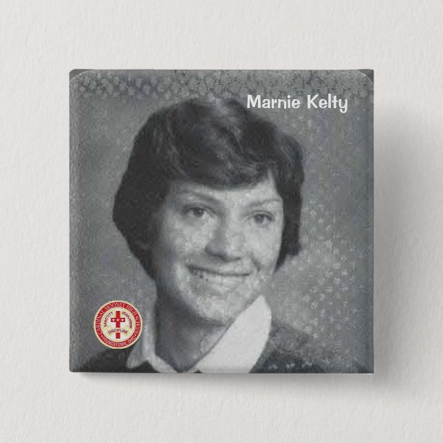 Badge Carré 5 Cm Marnie Kelty (Devant)