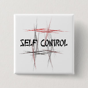 Badge Carré 5 Cm Martial Arts Self Control