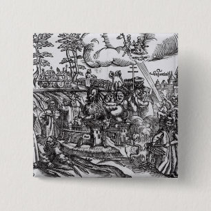 Badge Carré 5 Cm Martin Luther
