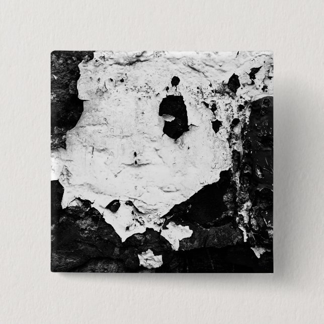 Badge Carré 5 Cm masques de destruction (Devant)