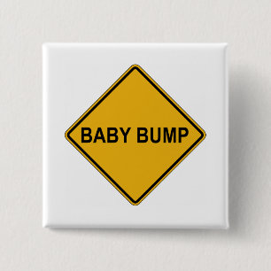 Badge Carré 5 Cm Maternité de bosse de bébé