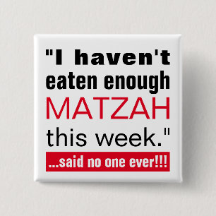 Badge Carré 5 Cm Matzah Funny