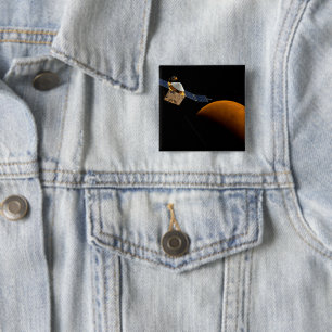 Badge Carré 5 Cm Maven Spacecraft.
