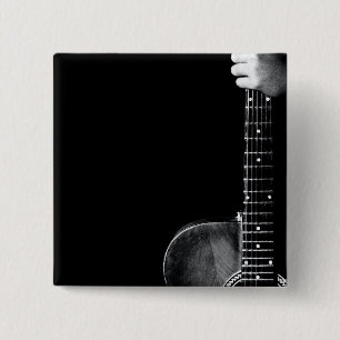 Badge Carré 5 Cm Meilleur cadeau guitariste
