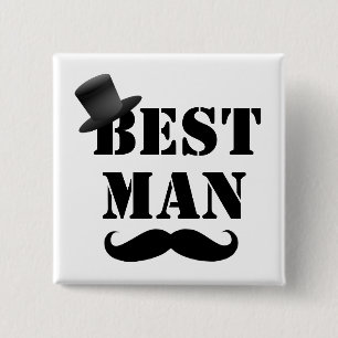 Badge Carré 5 Cm Meilleur homme chic