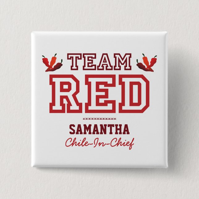 Badge Carré 5 Cm Membre EQUIPE RED (Devant)