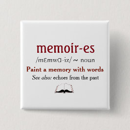 Badge Carré 5 Cm Mémoires, souvenirs - échos du passé