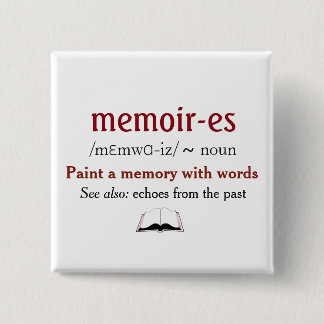 Badge Carré 5 Cm Mémoires, souvenirs - échos du passé