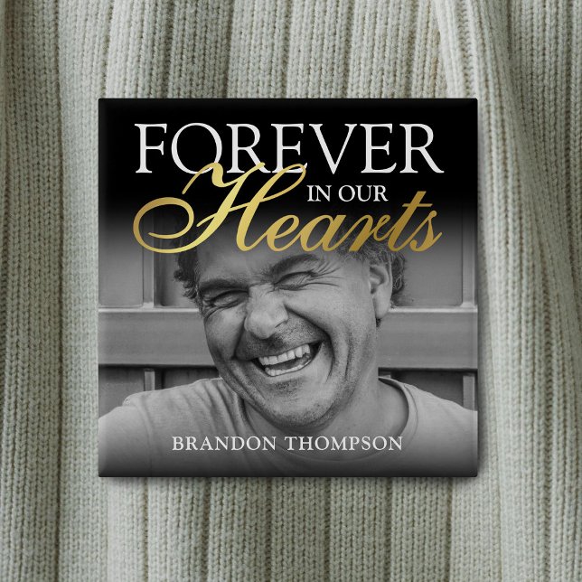 Badge Carré 5 Cm Mémorial des funérailles de l'or noir (Créateur téléchargé)