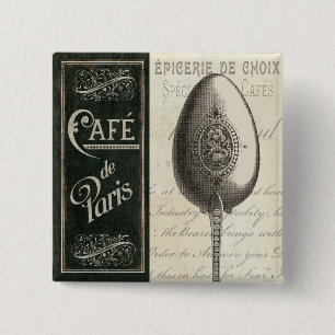Badge Carré 5 Cm Menu français