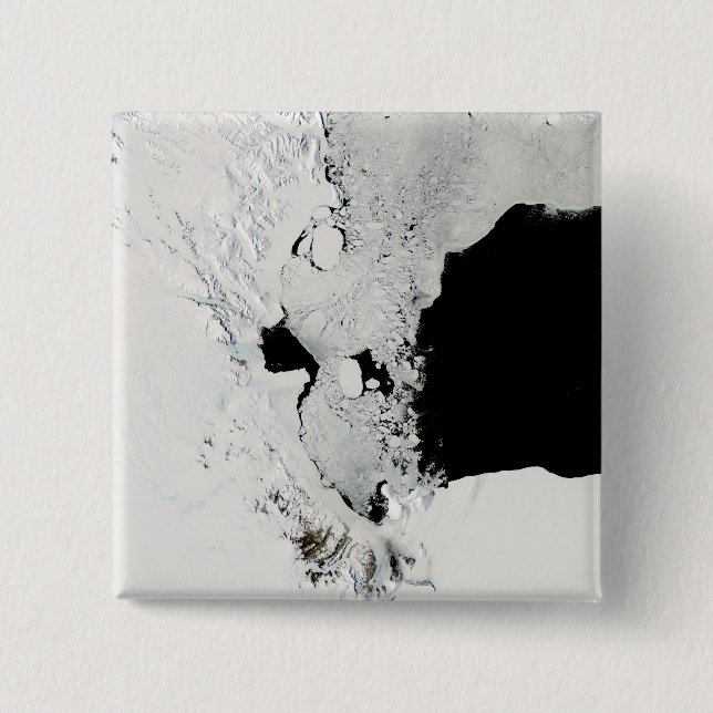 Badge Carré 5 Cm Mer de Ross, Antarctique (Devant)