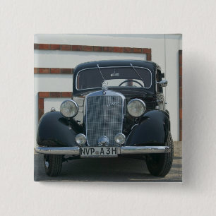 Badge Carré 5 Cm Mercedes antique