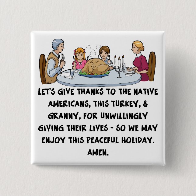 Badge Carré 5 Cm Merci ? Donner (Devant)