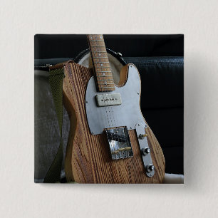 Badge Carré 5 Cm Merveilleuse guitare