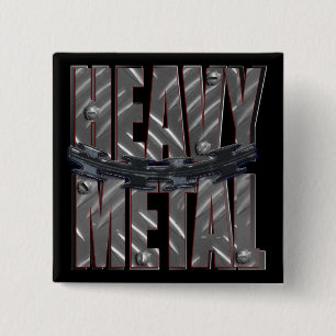 Badge Carré 5 Cm métal lourd
