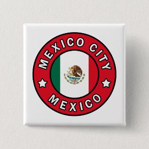 Badge Carré 5 Cm Mexico City Mexico
