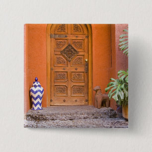 Badge Carré 5 Cm Mexique, État de Guanajuato, San Miguel. Casa de l