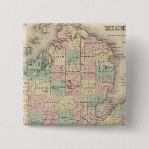 Badge Carré 5 Cm Michigan 3