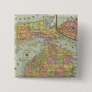 Badge Carré 5 Cm Michigan 3