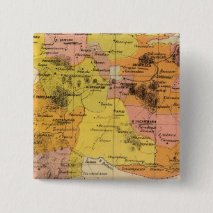 Badge Carré 5 Cm Michoacan, Mexique